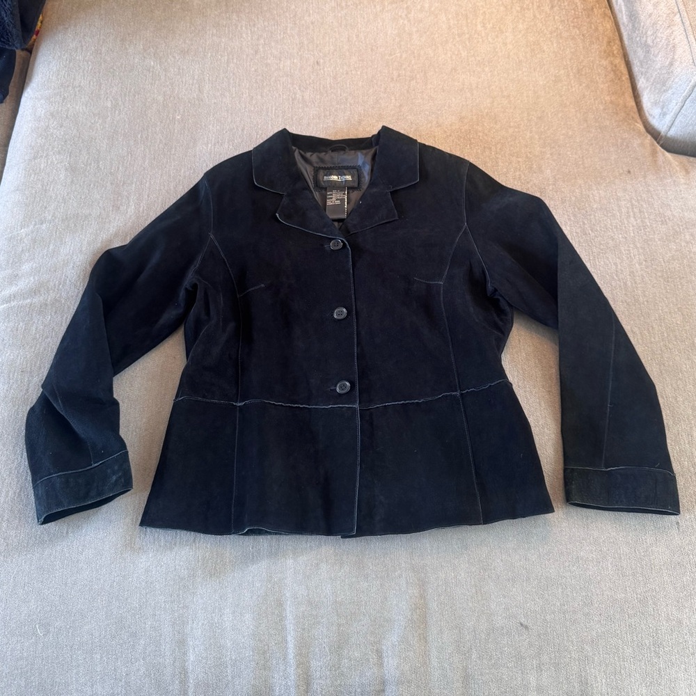 Brandon Thomas Vintage Black Suede Jacket